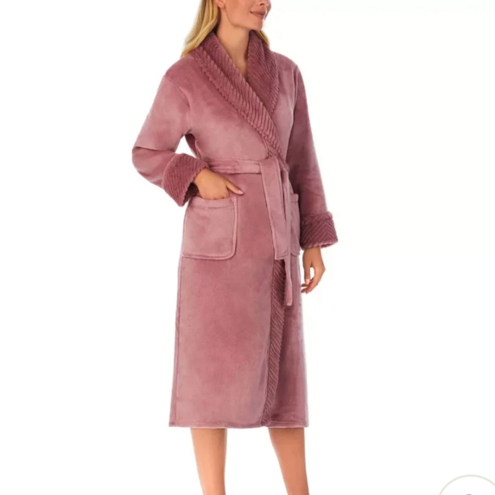 Carole Hochman | Vintage Rose Plush Wrap Robe